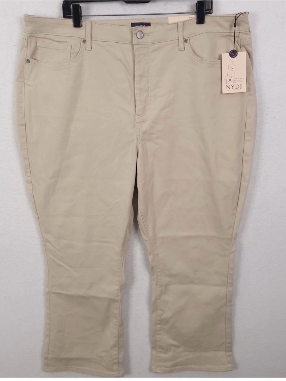 NYDJ Women's Mini Boot Cut Jeans in Light Beige